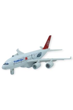Çek Bırak Metal Yolcu Uçağı - 21 cm - Büyük Boy