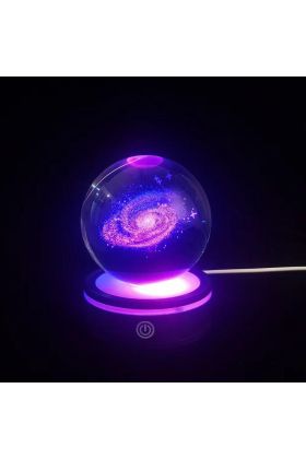 Dönen Gezegen Cam Küre RGB