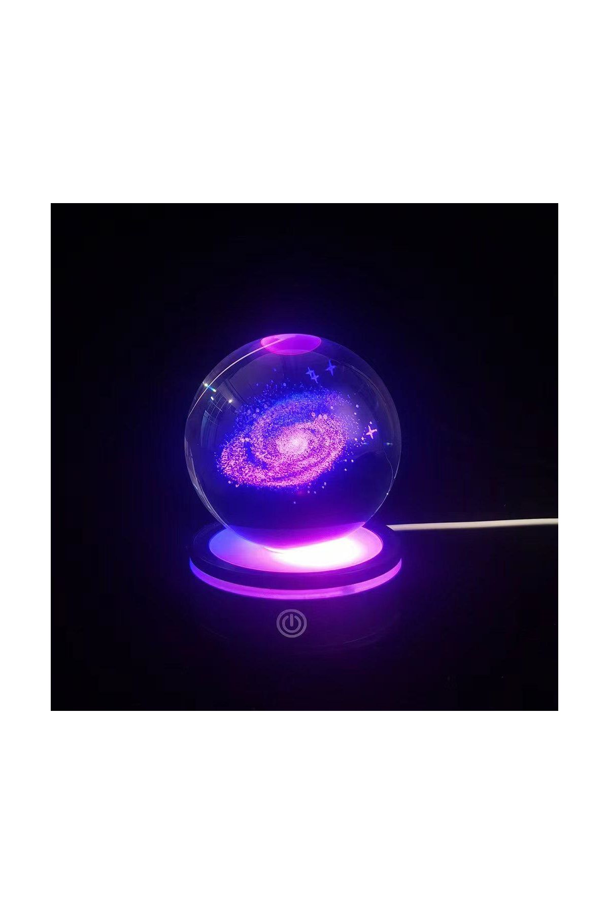 Dönen Gezegen Cam Küre RGB