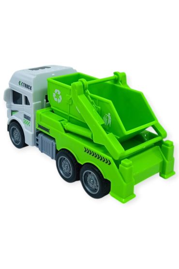 Temizlik Araçları Serisi - Sürtmeli Çöp Kamyonu  cm  - 3626