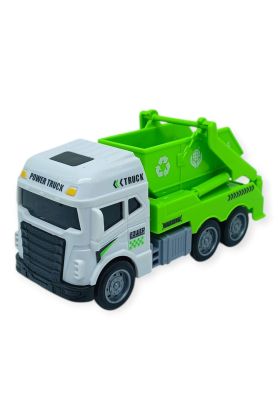 Temizlik Araçları Serisi - Sürtmeli Çöp Kamyonu  cm  - 3626