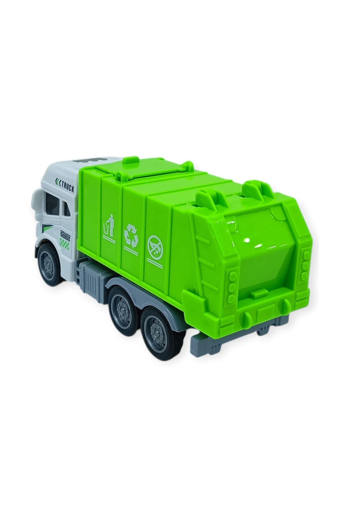 Temizlik Araçları Serisi - Sürtmeli Çöp Kamyonu  cm  - 3626