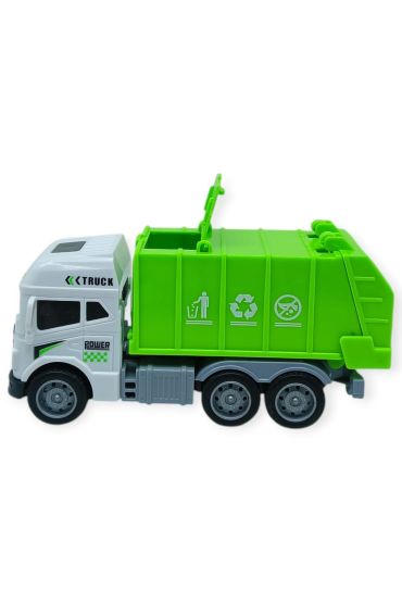 Temizlik Araçları Serisi - Sürtmeli Çöp Kamyonu  cm  - 3626