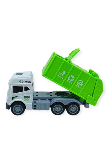Temizlik Araçları Serisi - Sürtmeli Çöp Kamyonu  cm  - 3626