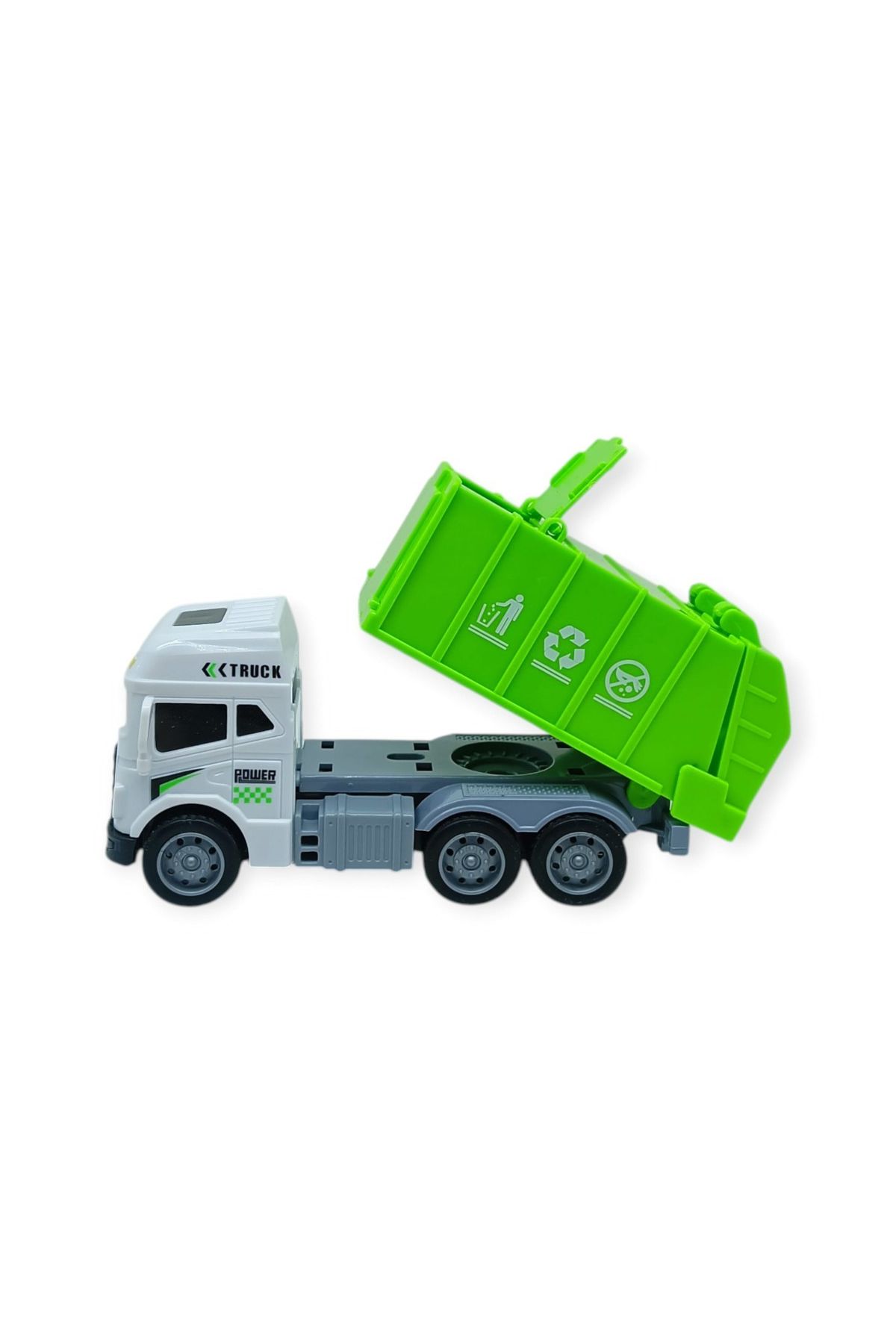Temizlik Araçları Serisi - Sürtmeli Çöp Kamyonu  cm  - 3626