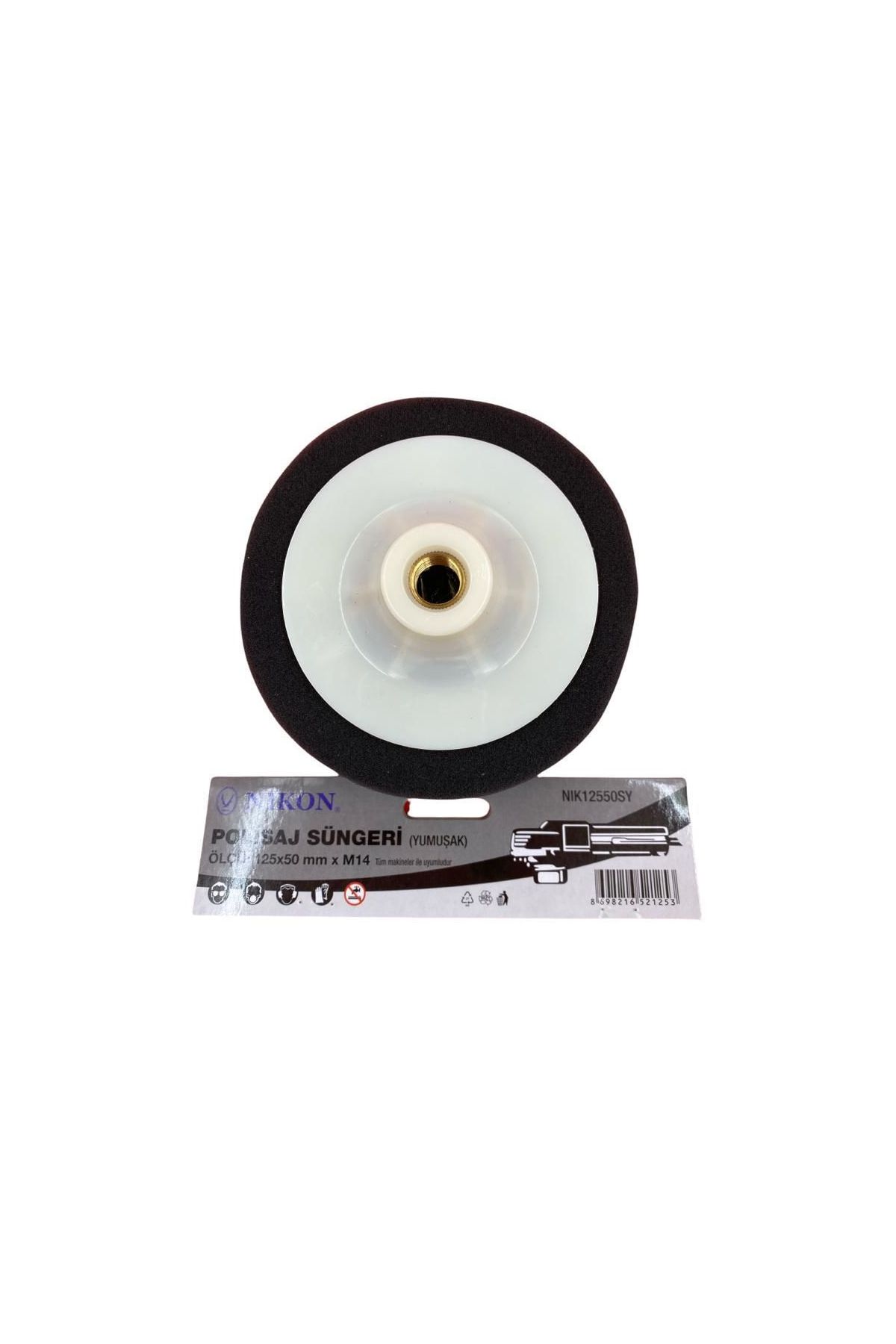 Nikon 12550SY Polisaj Süngeri 125 mm Siyah Yumuşak