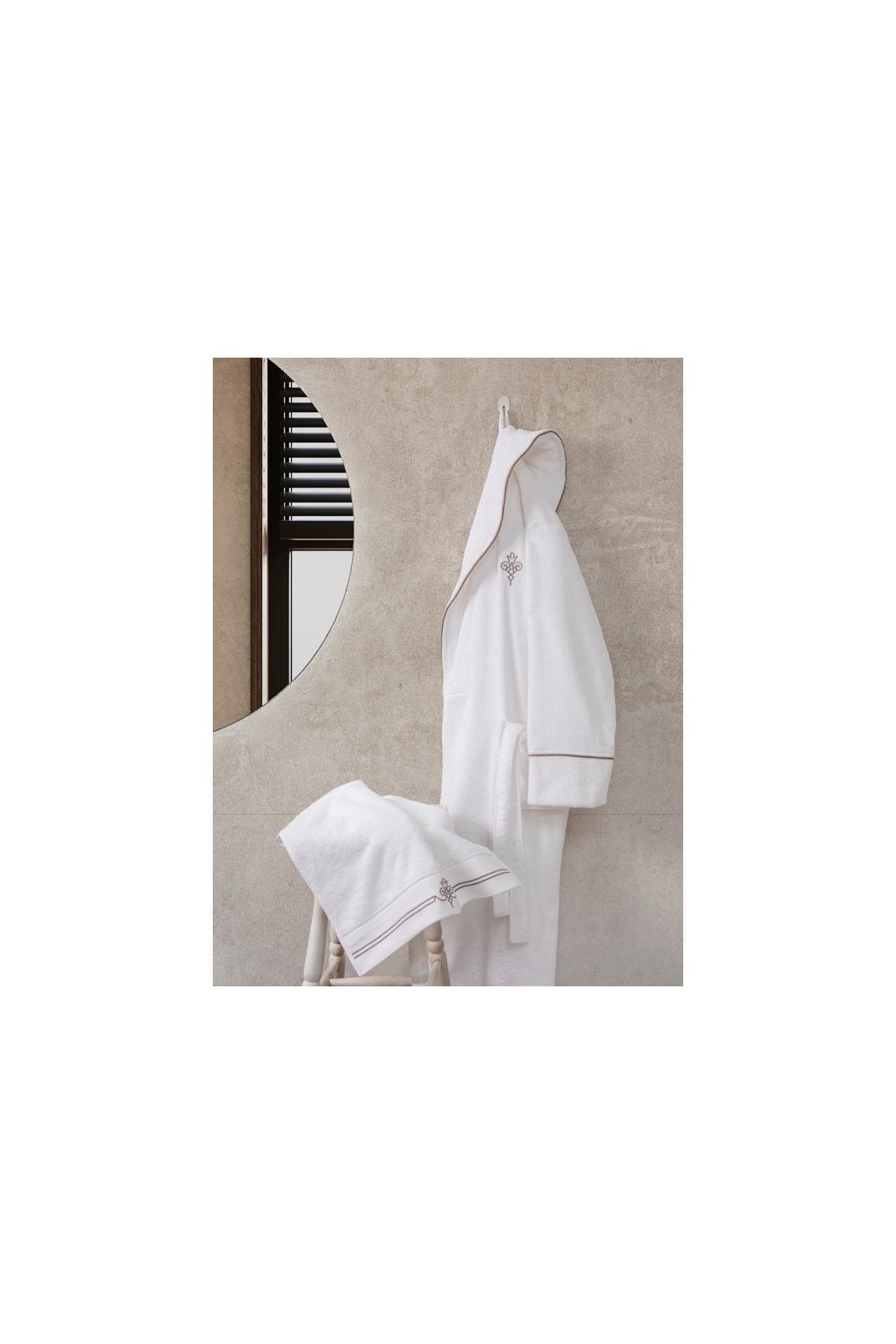 Classic Bornoz Seti Güher M-L Kadın