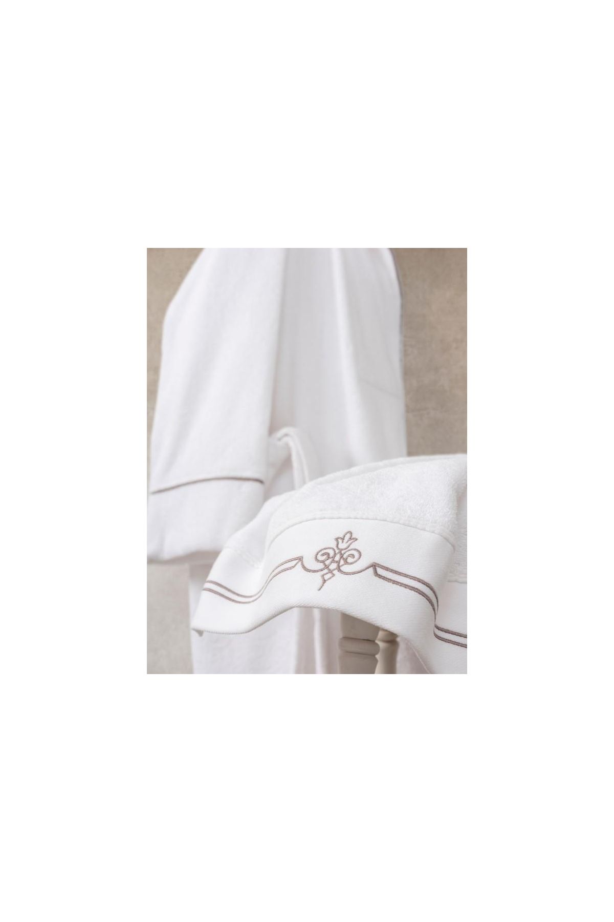 Classic Bornoz Seti Güher L-XL Erkek