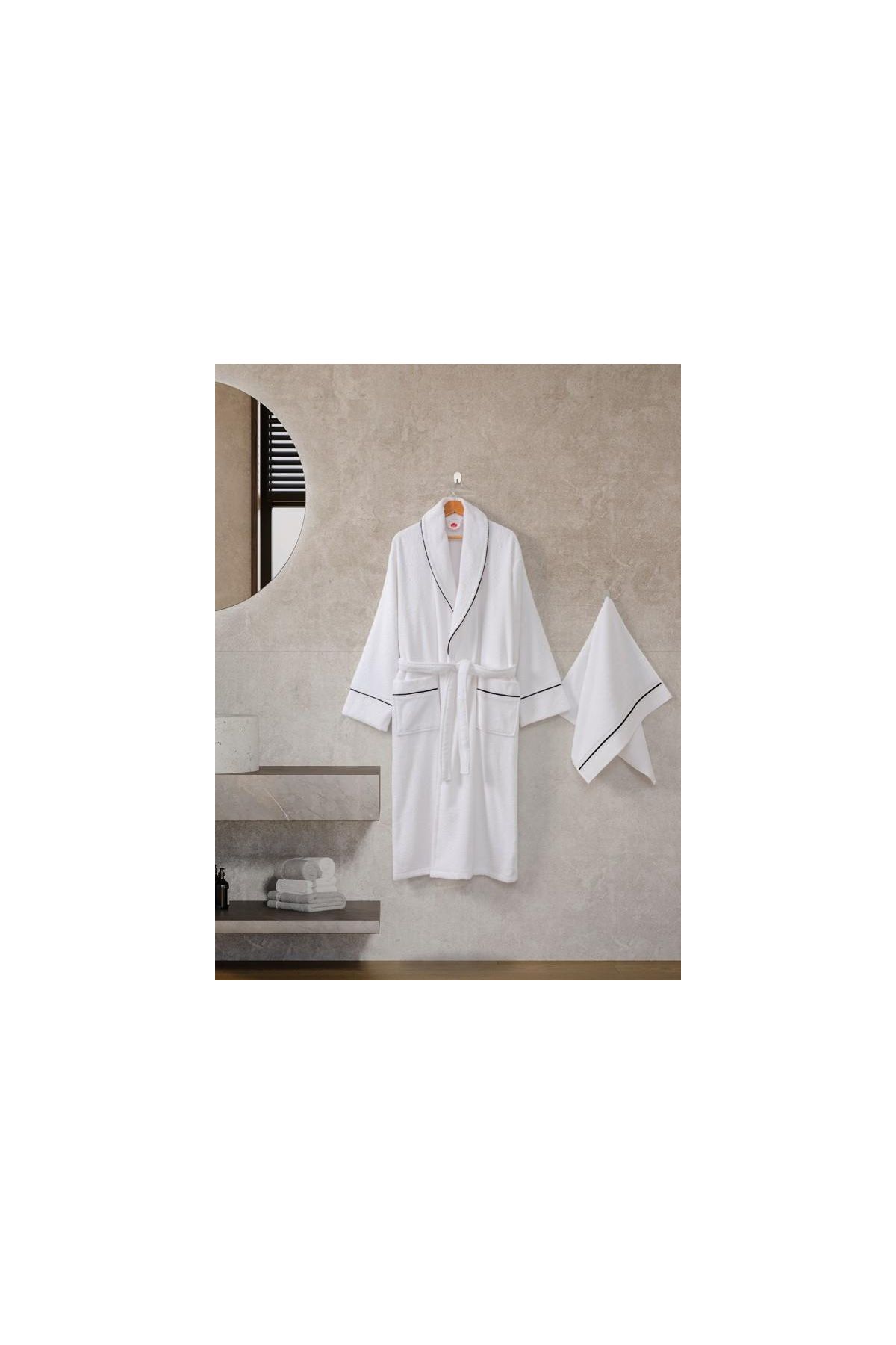 Classic Bornoz Seti Mahur M-L Unisex