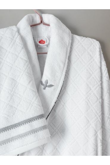 Aile Bornoz Seti Carlos Beyaz-Antrasit