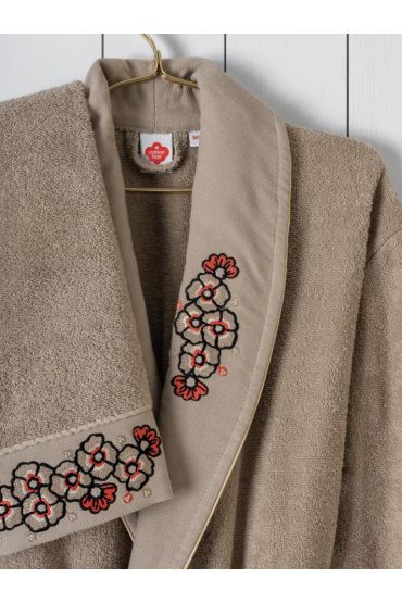 Aile Bornoz Seti Yamka Bej-Antrasit