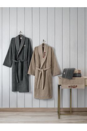 Aile Bornoz Seti Yamka Bej-Antrasit