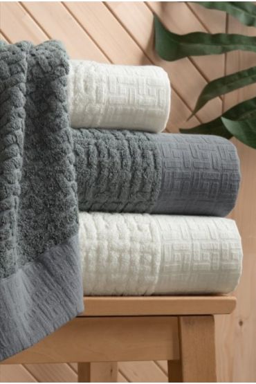  Banyo Seti Antrasit Krem