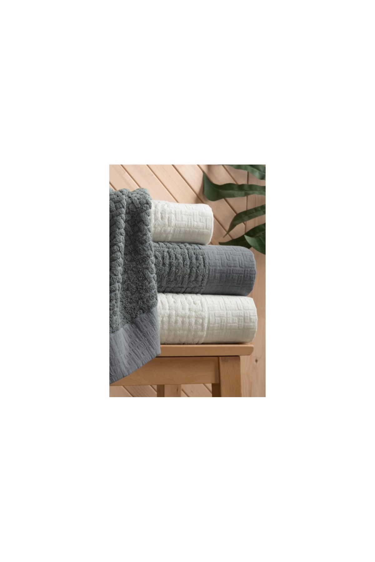  Banyo Seti Antrasit Krem