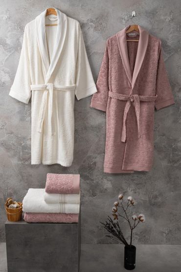 Bambu Bornoz Seti Rena İvort Rosetta