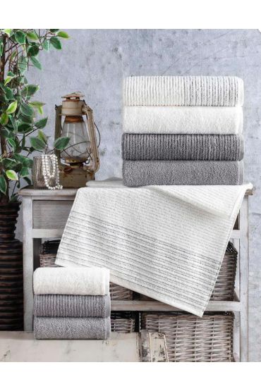 Jakarlı 4´lü 50x90 El Havlusu Lisa