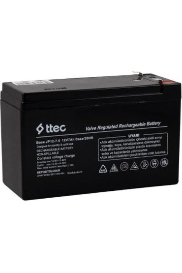 12V 7 AH Base Kuru Bakımsız Akü