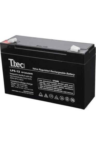 6V 12 AH Kuru Bakımsız Akü