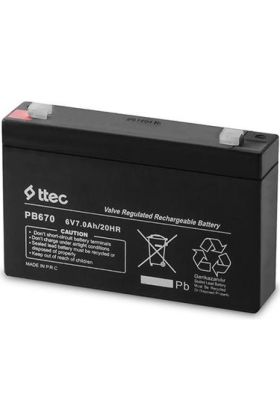 6V 7 AH Kuru Bakımsız Akü