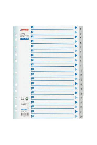 Bigpoint PP Seperatör 1-20 Rakamlı x 15 Adet