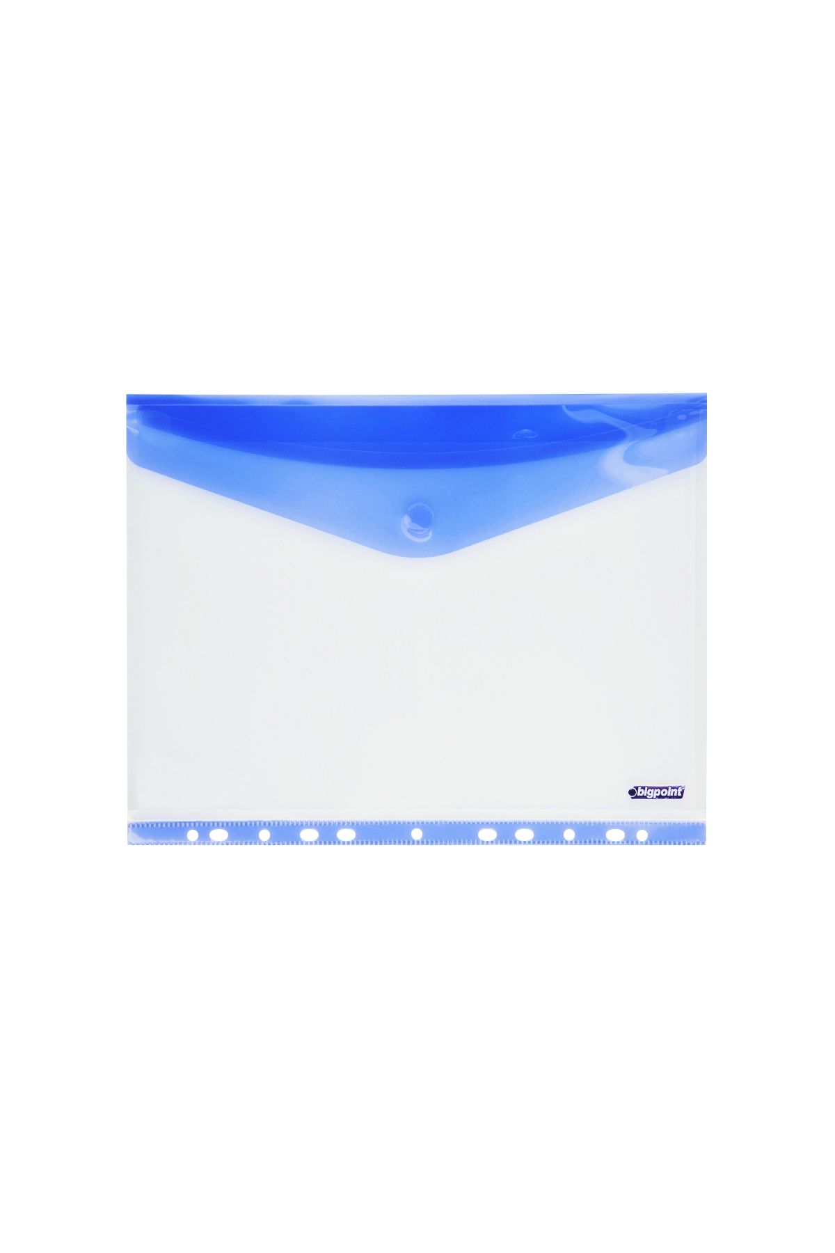 Bigpoint 11 Delikli Yan Cırtlı Dosya A4 Mavi x 12 Adet