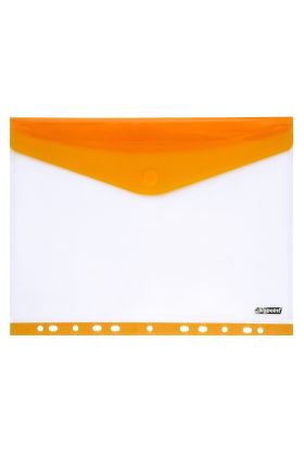 Bigpoint 11 Delikli Yan Cırtlı Dosya A4 Turuncu x 12 Adet