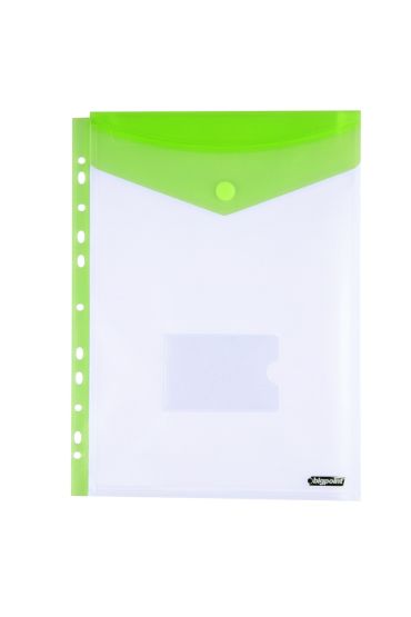 Bigpoint 11 Delikli Dik Cırtlı Dosya A4 Yeşil x 12 Adet