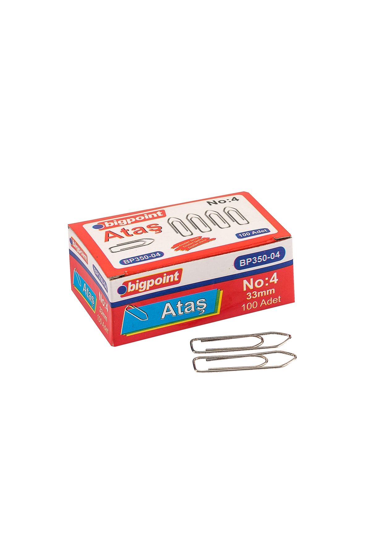 Bigpoint Nikel Ataş No:4 (33mm) x 10 Adet