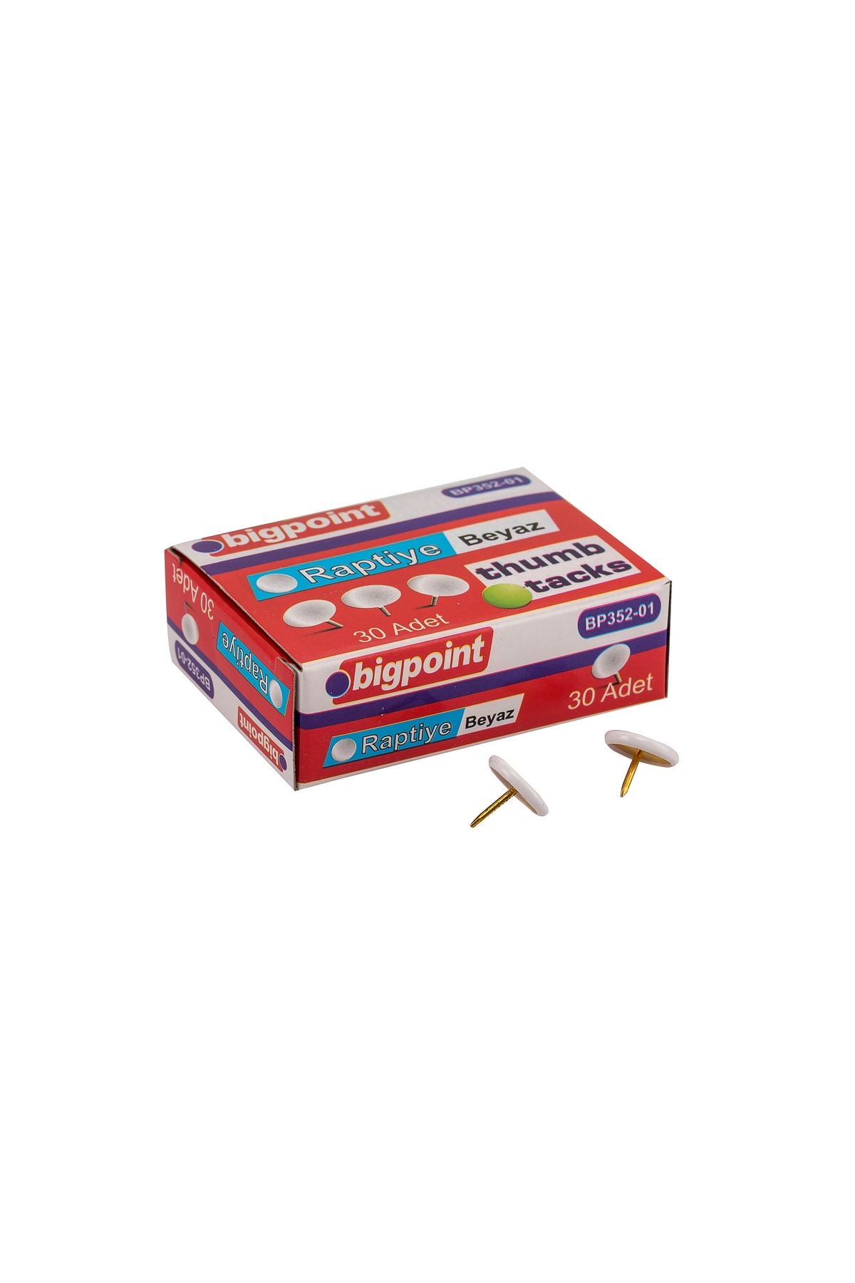 Bigpoint Renkli Raptiye Beyaz x 10 Adet