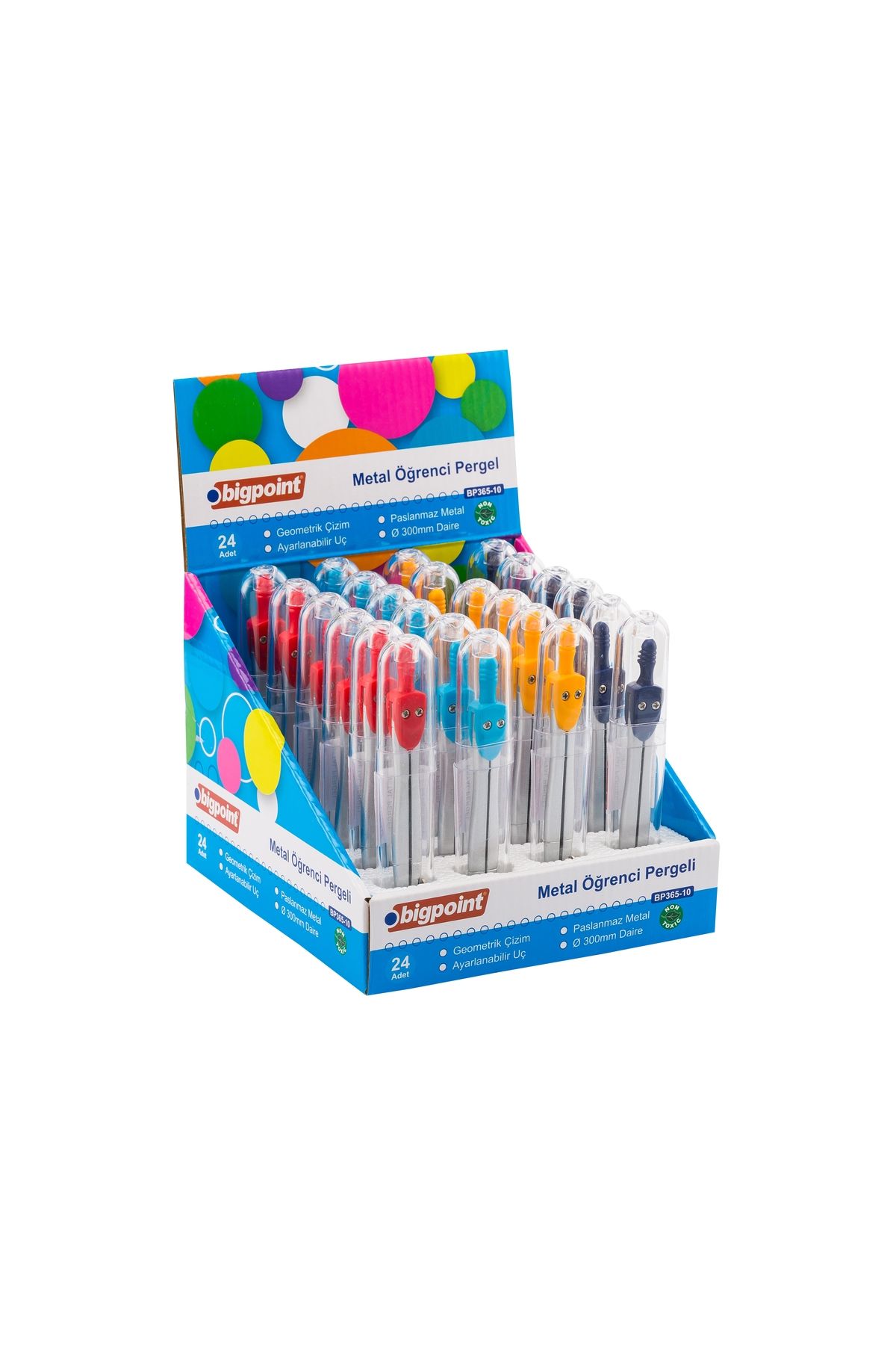 Bigpoint Metal Öğrenci Pergeli x 24 Adet
