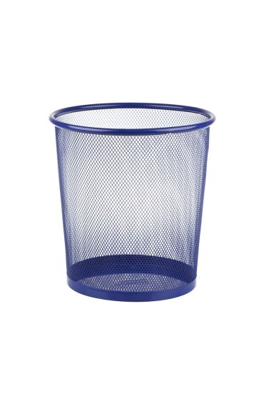 Bigpoint Metal Perfore Çöp Kovası Orta Mavi x 12 Adet