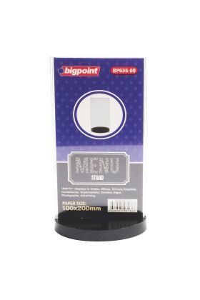 Bigpoint Düz Menü Standı 100x200mm x 3 Adet