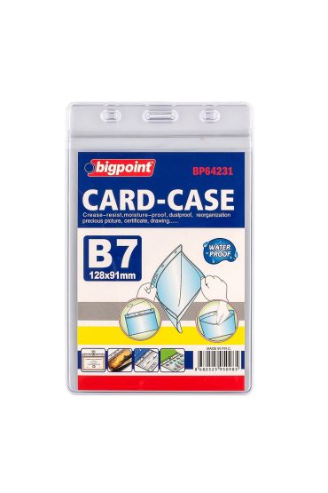 Bigpoint Kilitli Kart Poşeti Dikey B7 (91x128mm) x 10 Adet