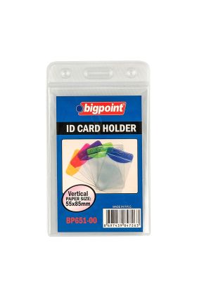 Bigpoint Korumalı Kart Poşeti Dikey Şeffaf 55x85mm x 10 Adet