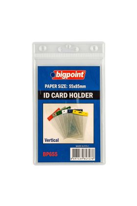 Bigpoint Kart Poşeti Dikey Şeffaf 55x85mm x 10 Adet