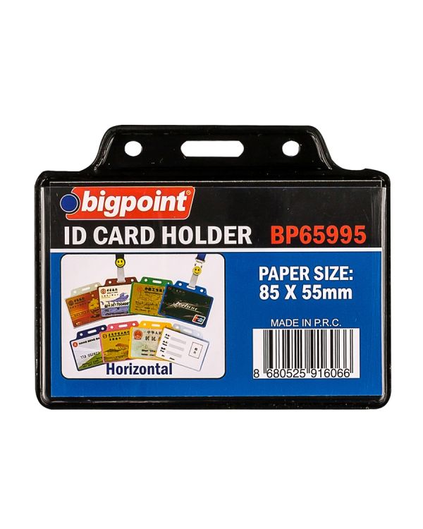 Bigpoint Kart Poşeti Yatay Siyah 85x55mm x 10 Adet