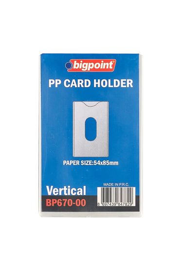 Bigpoint Kimlik, Ehliyet Kabı Yumuşak PP Şeffaf 86x54mm x 10 Adet