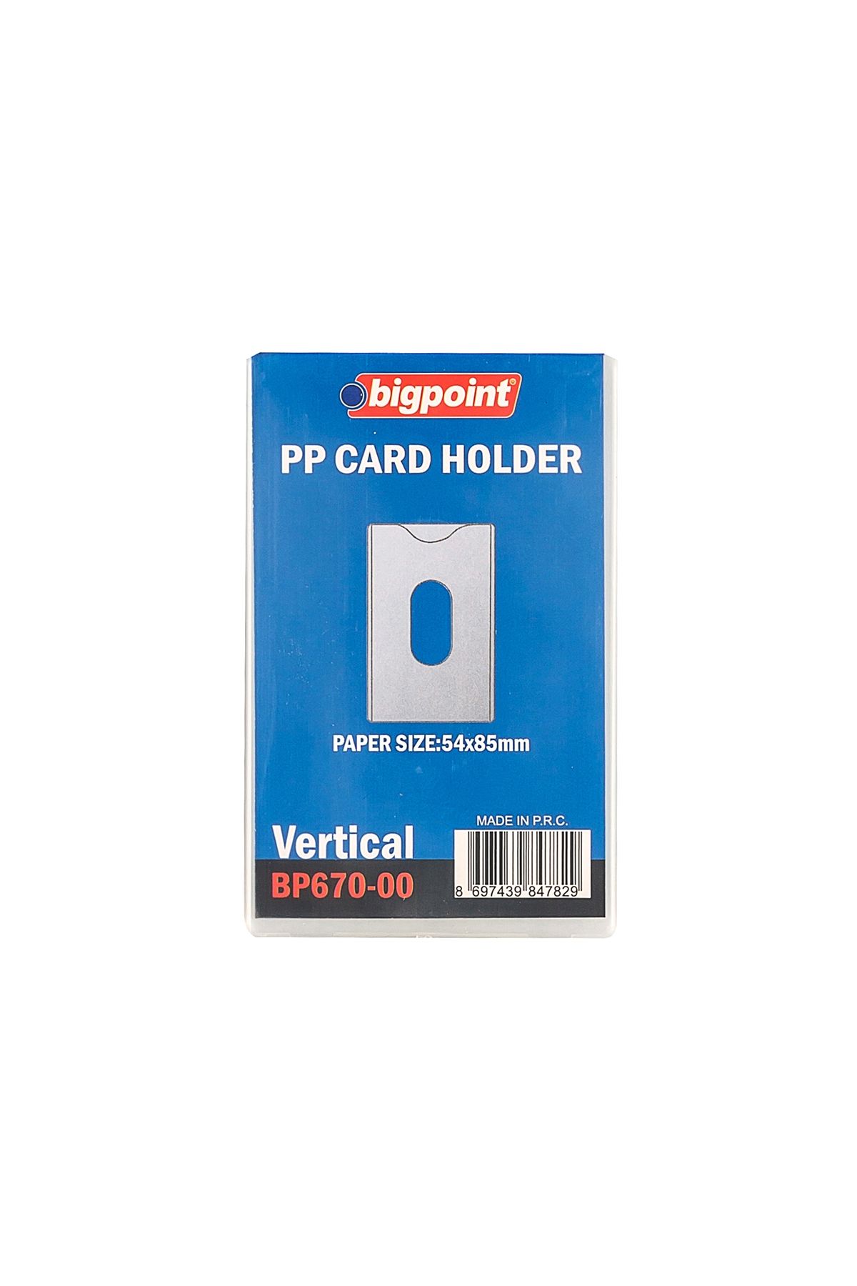 Bigpoint Kimlik, Ehliyet Kabı Yumuşak PP Şeffaf 86x54mm x 10 Adet