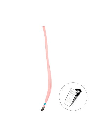 Bigpoint Metal Klipsli Yaka İpi Pembe x 50 Adet