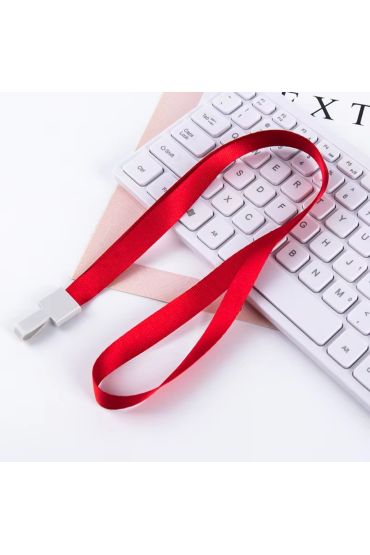 Bigpoint Klipsli Yaka İpi Kırmızı x 50 Adet