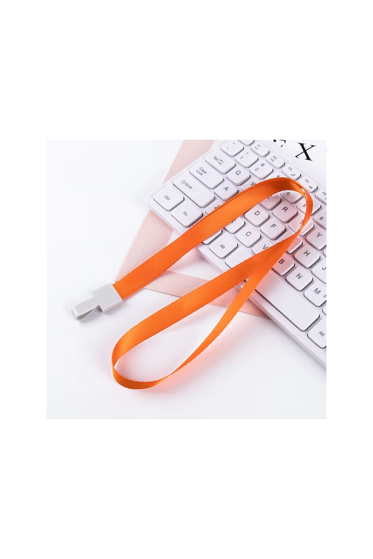 Bigpoint Klipsli Yaka İpi Turuncu x 50 Adet