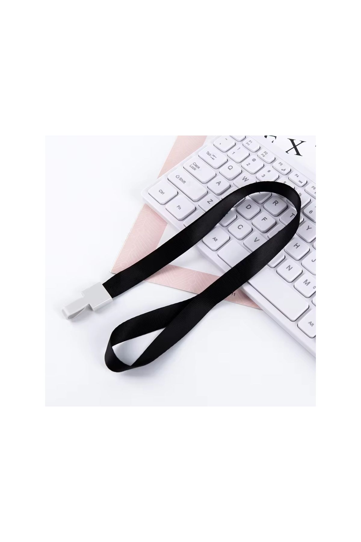 Bigpoint Klipsli Yaka İpi Siyah x 50 Adet