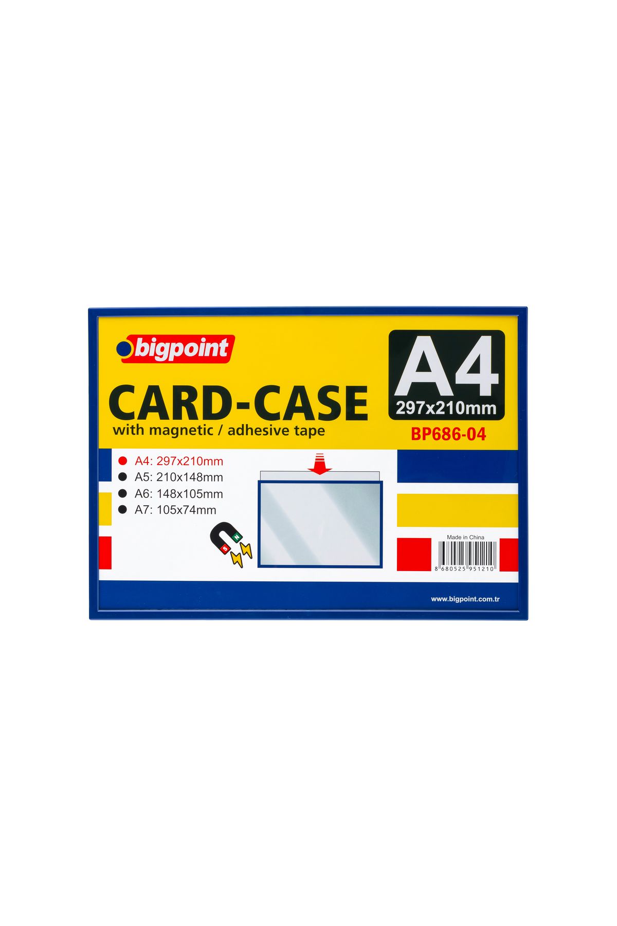 Bigpoint A4 Mıknatıslı(Magnetic) Afiş Muhafaza Kabı x 5 Adet