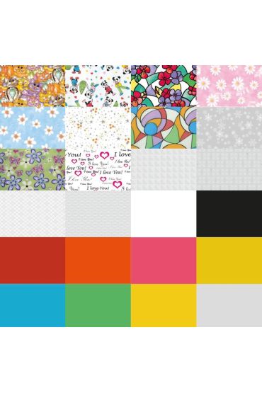 Bigpoint Yapışkanlı Folyo 2m Karışık Desenler x 24 Rulo