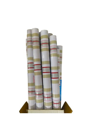 Bigpoint Yapışkanlı Folyo 2m Çizgili Desen No:101 x 12 Rulo