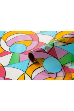 Bigpoint Yapışkanlı Folyo 2m Vitray Desen No:60 x 12 Rulo