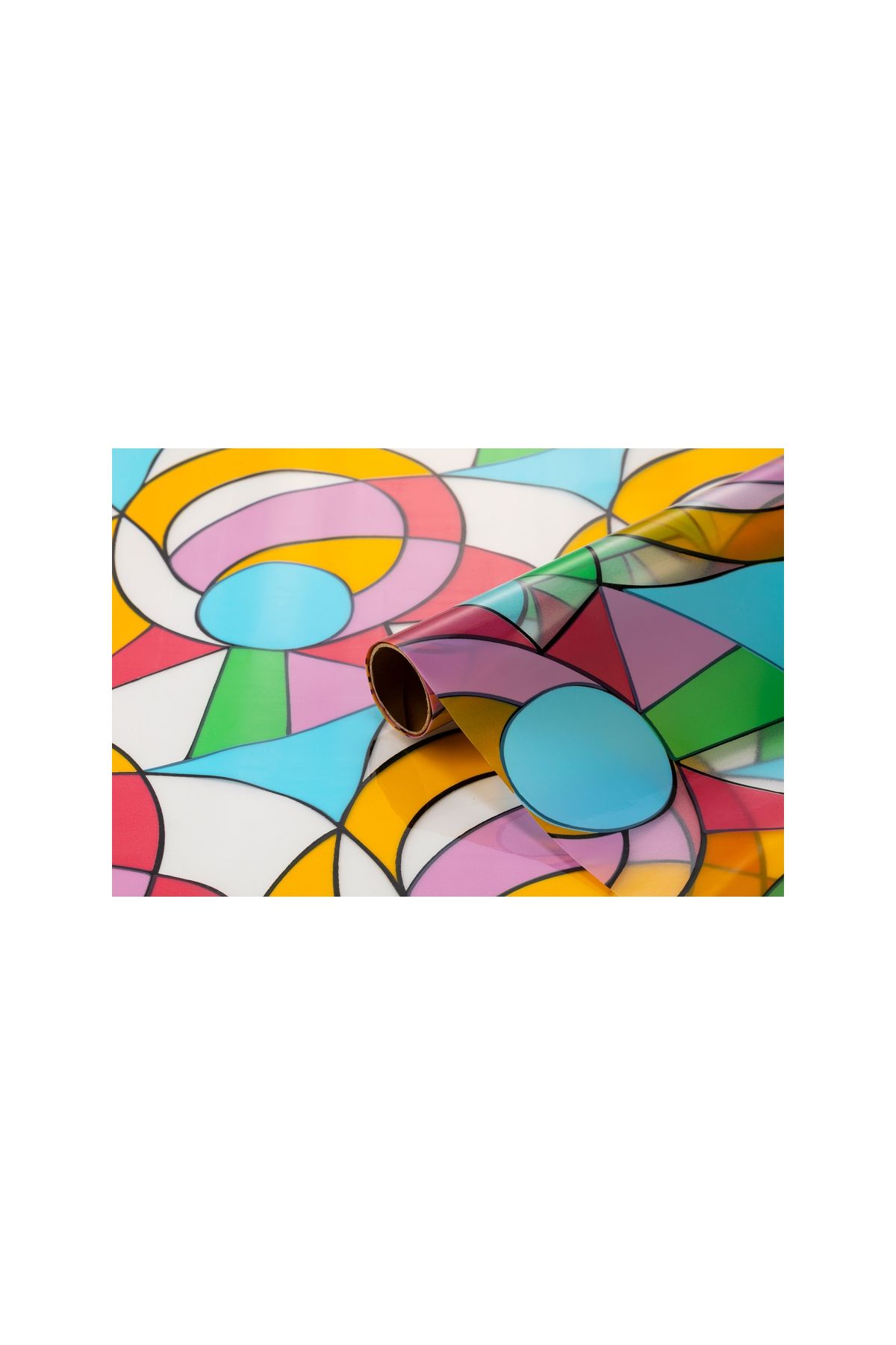 Bigpoint Yapışkanlı Folyo 2m Vitray Desen No:60 x 12 Rulo