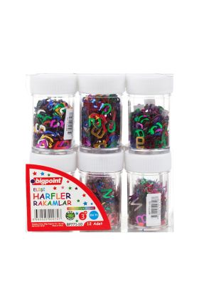 Bigpoint Elişi Harfler ve Rakamlar x 12 Adet