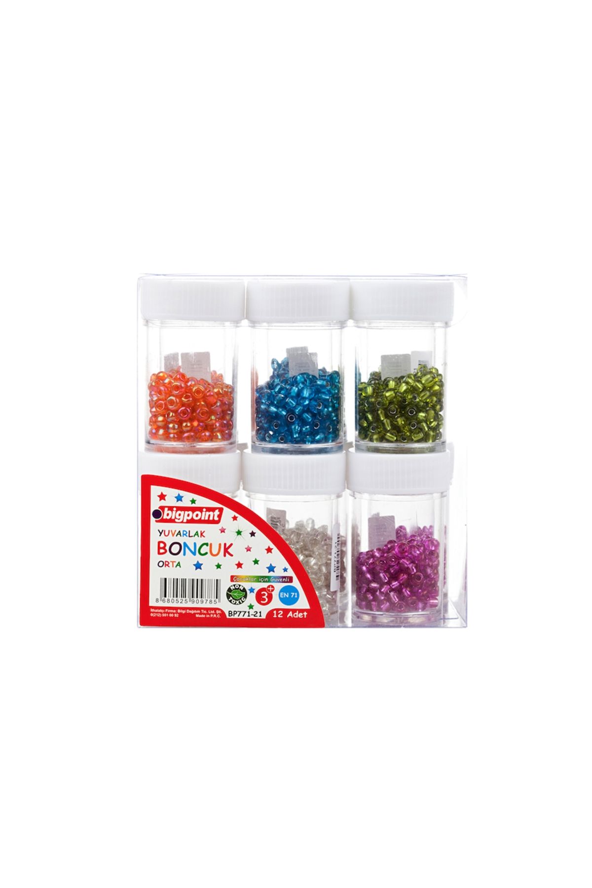 Bigpoint Yuvarlak Boncuklar (Orta Boy) x 12 Adet