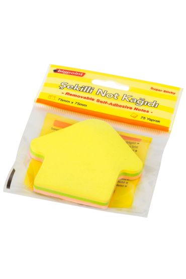 Bigpoint Şekilli Not Kağıdı Ok 75 Yaprak x 12 Adet